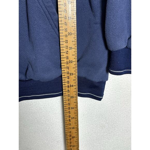 Vintage 90’s Youth Center Swoosh Nike Blue Hoodie Size XL 18-20 USA made Orange - Picture 7 of 8